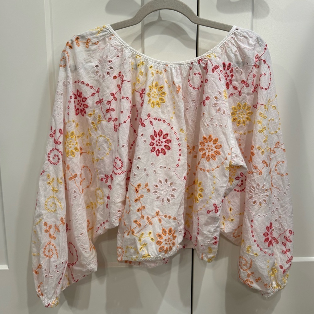 Maeve Anthropologie Addison Eyelet Blouse - Picture 6 of 8